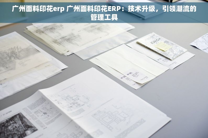 广州面料印花erp 广州面料印花ERP：技术升级，引领潮流的管理工具