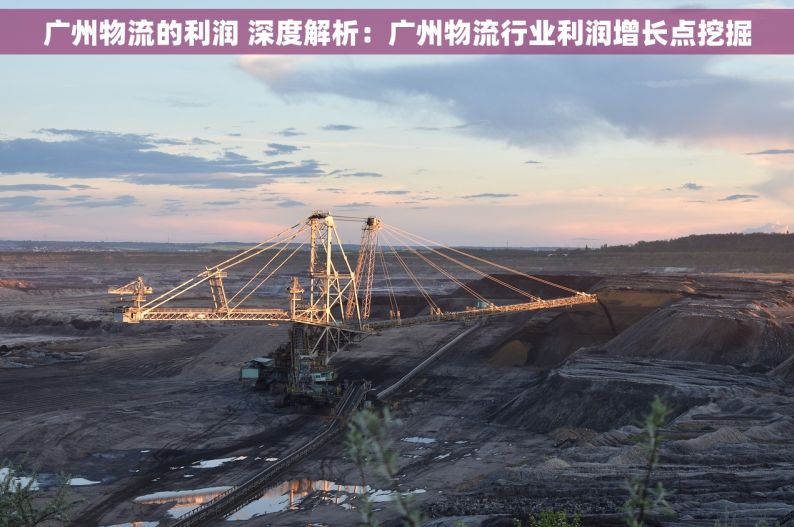 广州物流的利润 深度解析：广州物流行业利润增长点挖掘