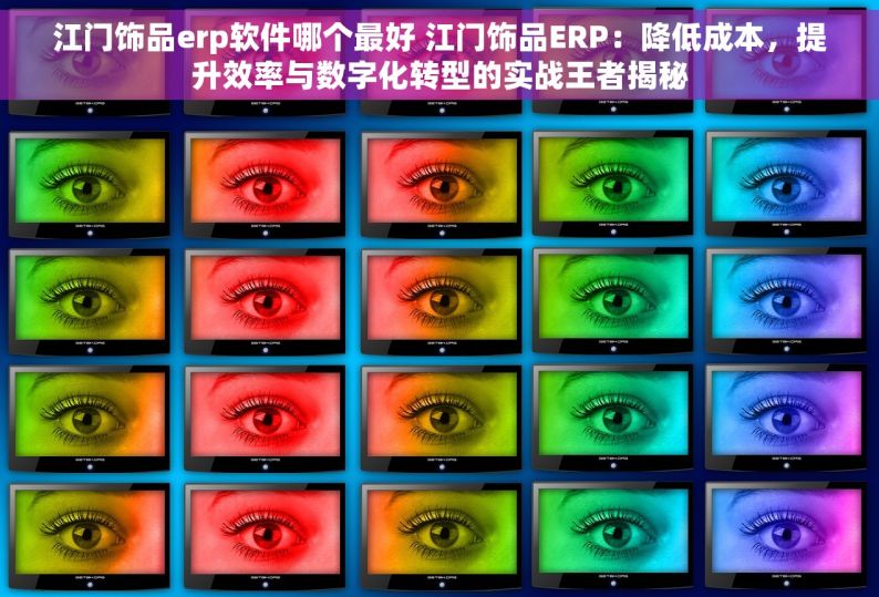 江门饰品erp软件哪个最好 江门饰品ERP：降低成本，提升效率与数字化转型的实战王者揭秘