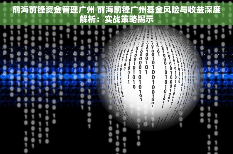 前海前锋资金管理广州 前海前锋广州基金风险与收益深度解析：实战策略揭示