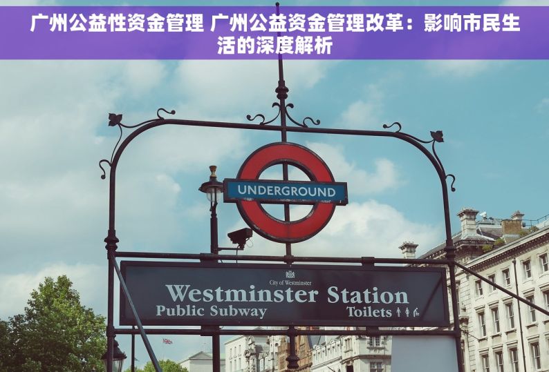 广州公益性资金管理 广州公益资金管理改革：影响市民生活的深度解析