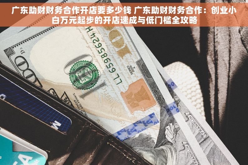 广东助财财务合作开店要多少钱 广东助财财务合作：创业小白万元起步的开店速成与低门槛全攻略