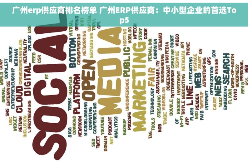 广州erp供应商排名榜单 广州ERP供应商：中小型企业的首选Top5