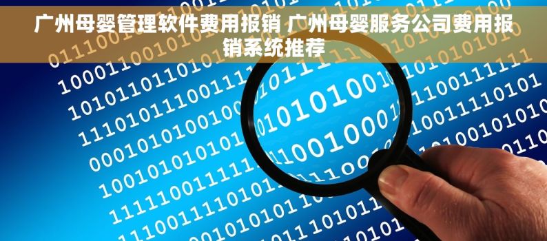 广州母婴管理软件费用报销 广州母婴服务公司费用报销系统推荐