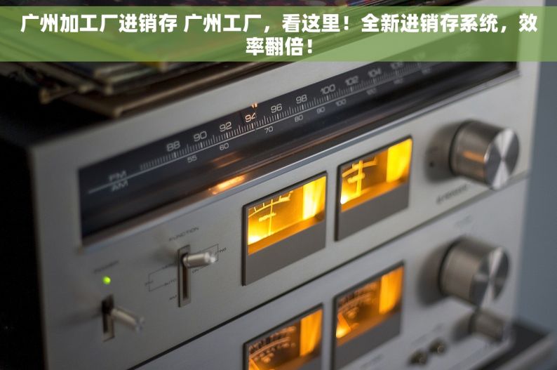 广州加工厂进销存 广州工厂，看这里！全新进销存系统，效率翻倍！