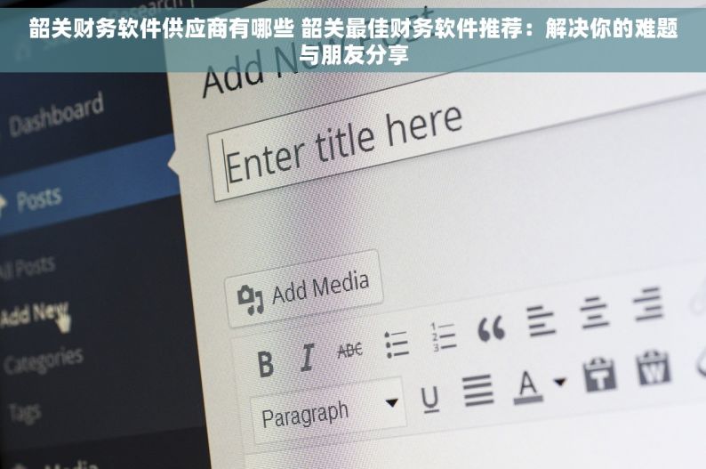 韶关财务软件供应商有哪些 韶关最佳财务软件推荐：解决你的难题与朋友分享