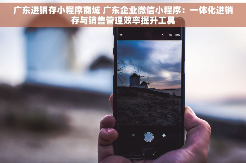 广东进销存小程序商城 广东企业微信小程序：一体化进销存与销售管理效率提升工具