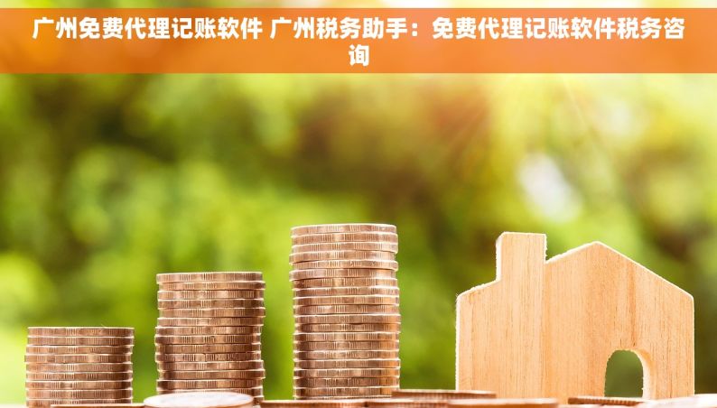 广州免费代理记账软件 广州税务助手：免费代理记账软件税务咨询