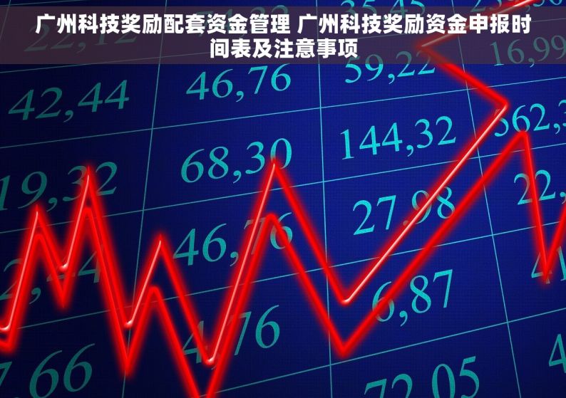 广州科技奖励配套资金管理 广州科技奖励资金申报时间表及注意事项