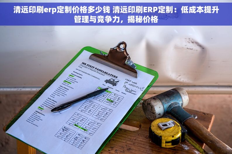 清远印刷erp定制价格多少钱 清远印刷ERP定制：低成本提升管理与竞争力，揭秘价格