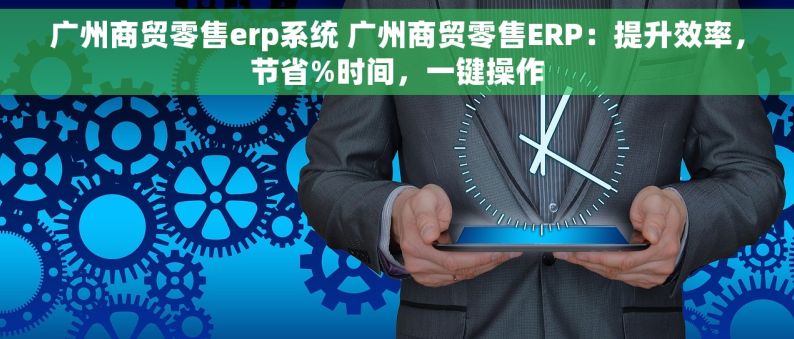 广州商贸零售erp系统 广州商贸零售ERP：提升效率，节省%时间，一键操作