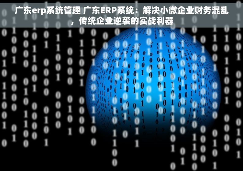 广东erp系统管理 广东ERP系统：解决小微企业财务混乱，传统企业逆袭的实战利器