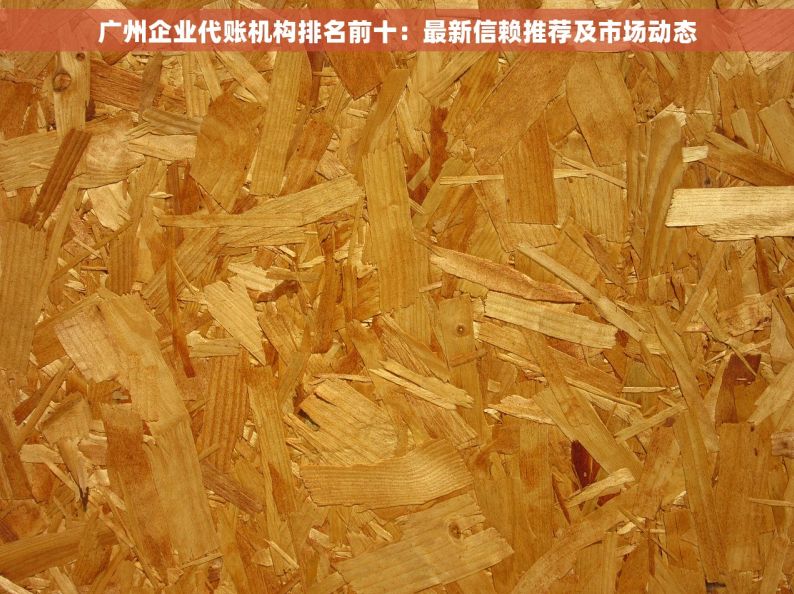 广州企业代账机构排名前十：最新信赖推荐及市场动态