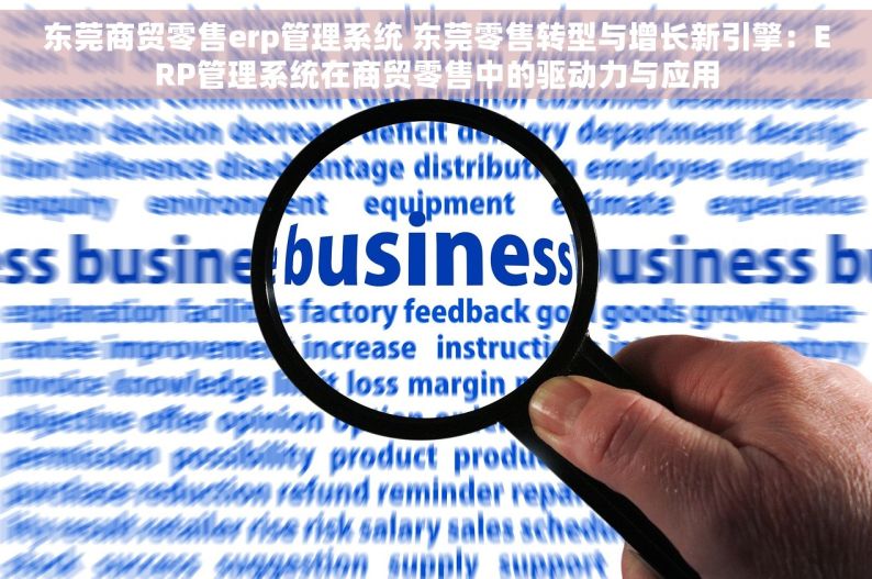 东莞商贸零售erp管理系统 东莞零售转型与增长新引擎：ERP管理系统在商贸零售中的驱动力与应用