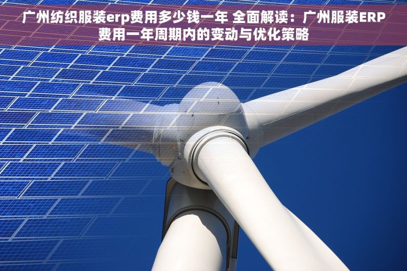 广州纺织服装erp费用多少钱一年 全面解读：广州服装ERP费用一年周期内的变动与优化策略