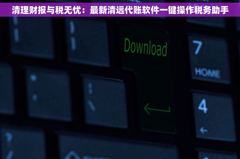 清理财报与税无忧：最新清远代账软件一键操作税务助手