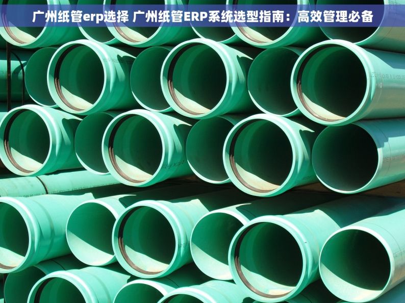 广州纸管erp选择 广州纸管ERP系统选型指南：高效管理必备