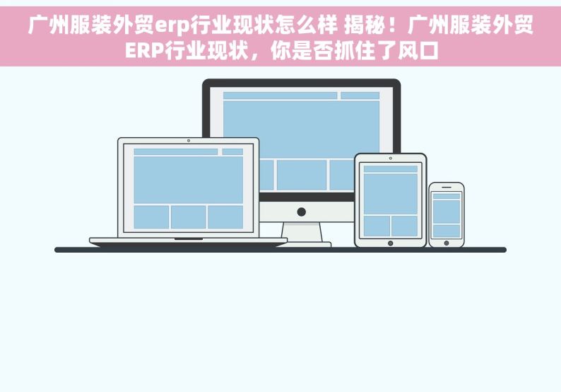 广州服装外贸erp行业现状怎么样 揭秘！广州服装外贸ERP行业现状，你是否抓住了风口