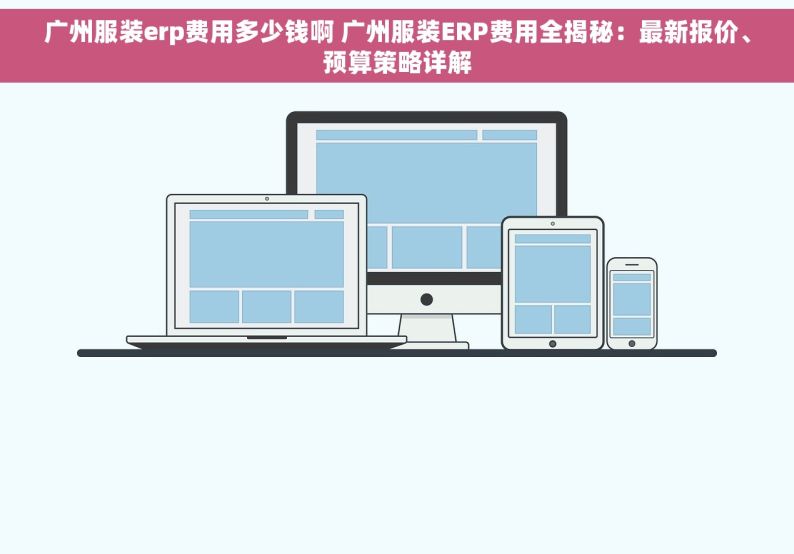广州服装erp费用多少钱啊 广州服装ERP费用全揭秘：最新报价、预算策略详解