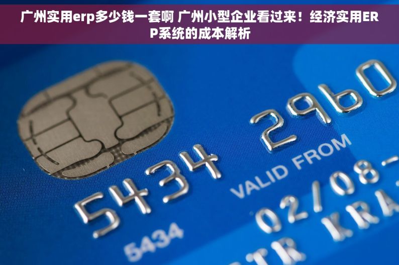 广州实用erp多少钱一套啊 广州小型企业看过来！经济实用ERP系统的成本解析