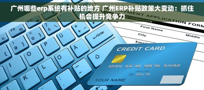 广州哪些erp系统有补贴的地方 广州ERP补贴政策大变动：抓住机会提升竞争力