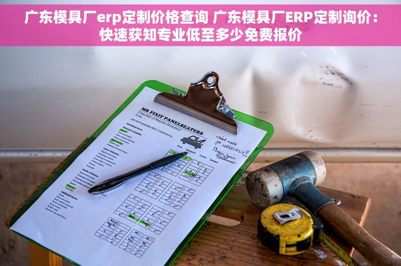 广东模具厂erp定制价格查询 广东模具厂ERP定制询价：快速获知专业低至多少免费报价