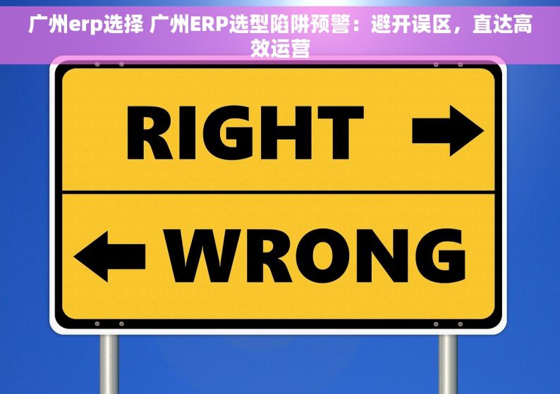 广州erp选择 广州ERP选型陷阱预警：避开误区，直达高效运营