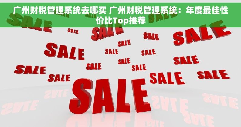 广州财税管理系统去哪买 广州财税管理系统：年度最佳性价比Top推荐