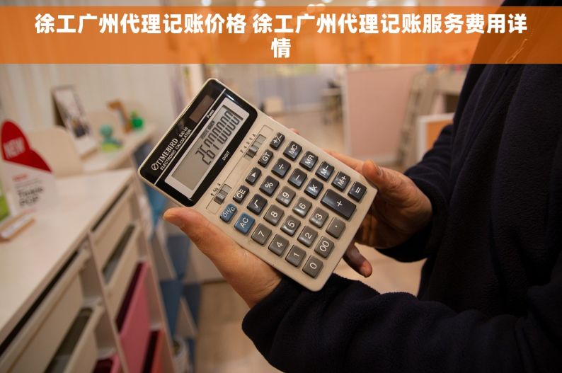 徐工广州代理记账价格 徐工广州代理记账服务费用详情