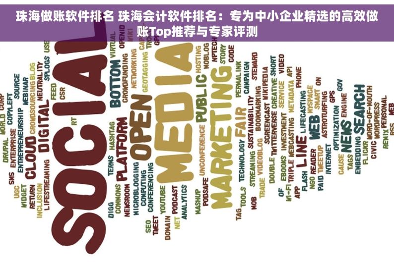 珠海做账软件排名 珠海会计软件排名：专为中小企业精选的高效做账Top推荐与专家评测